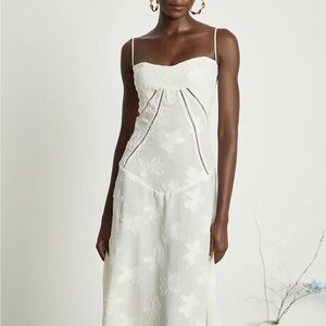 Miss Rosier white bridal season dress